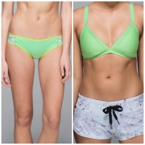 Lululemon Surf To Sand Booster Top and Hipster M